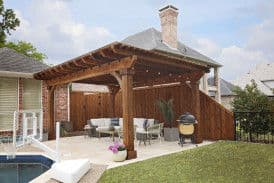 Top-Quality Pergola Staining in Texas Yards image