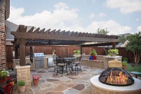 Gallery photos for Top-Quality Pergola Staining in Texas Yards: Image #1