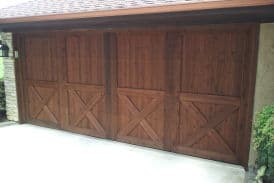 Transform Your Home with Rich Garage Door Staining image